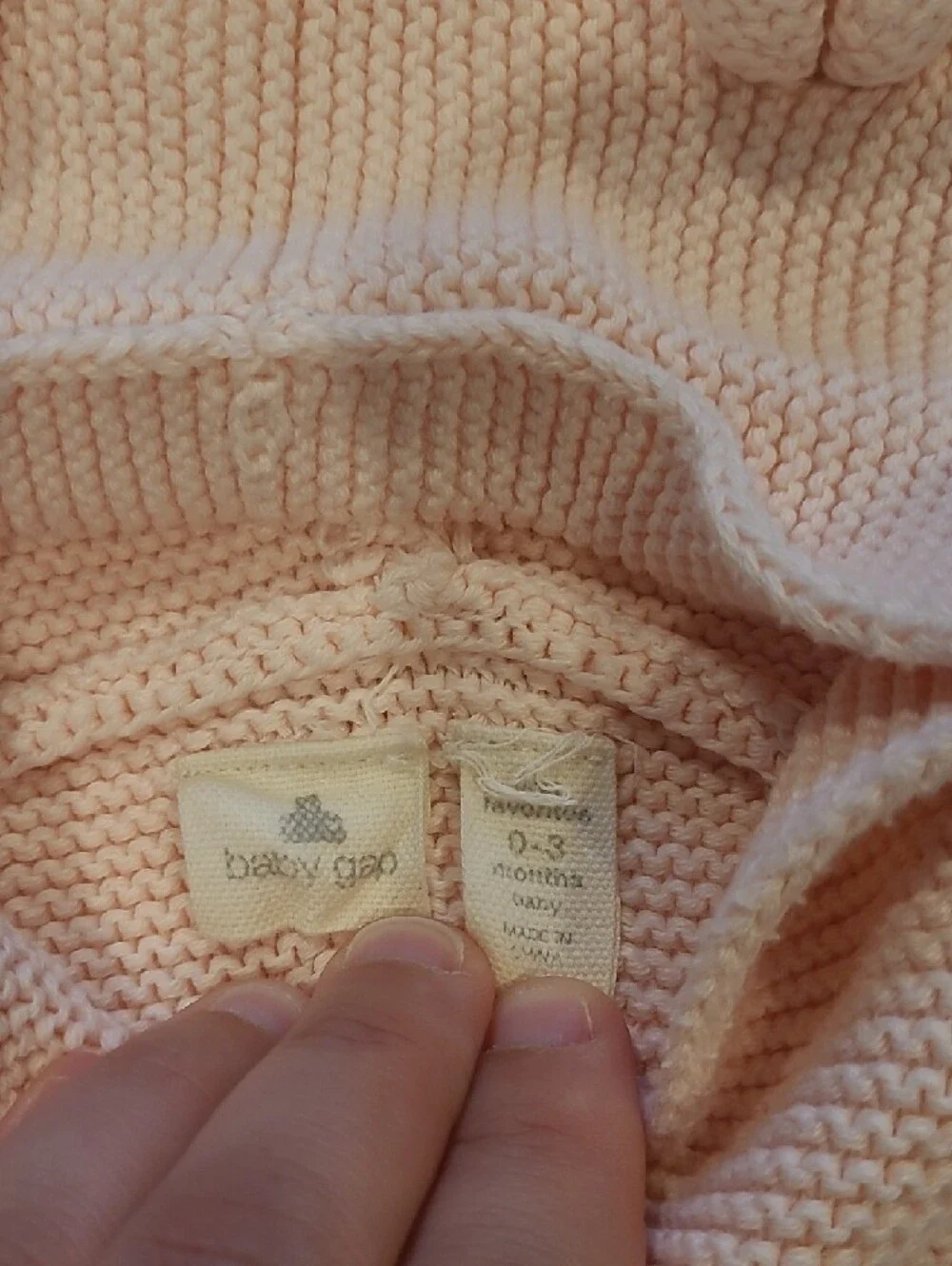 Baby GAP Baby Pink Hooded Knit Cardigan - Soft Button Front SIZE 0-3 Months